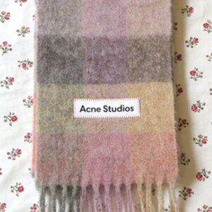Acne Studios Multicolor Plaid Scarf